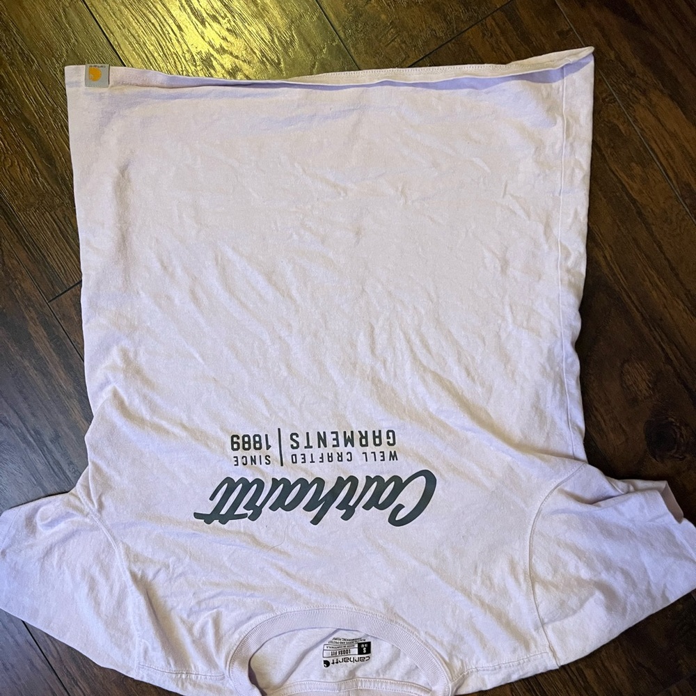 Carhartt White Polo T-Shirt with Boxy Fit